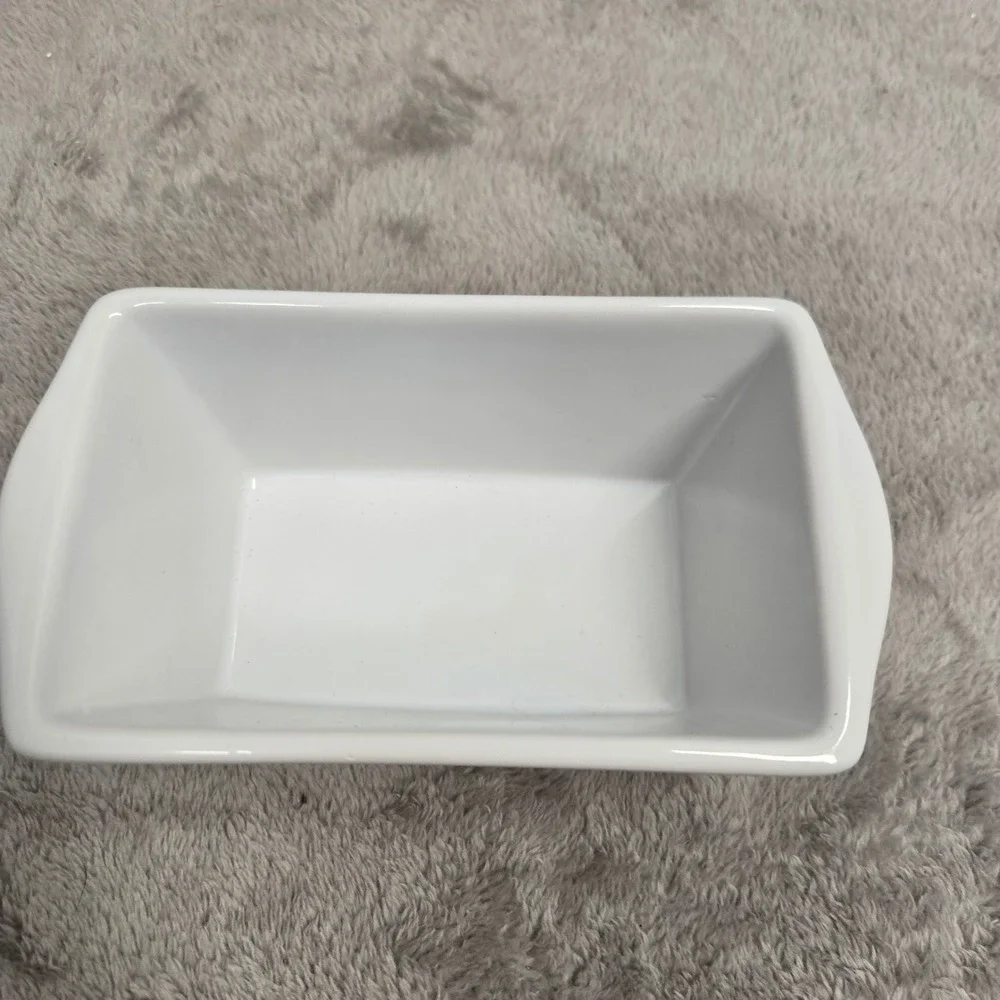 Royal Norfolk Harvest Mini Loaf Pan 5in Fresh Picked Apples Red Truck Ceramic